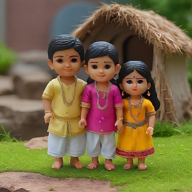 3D cartoon character art